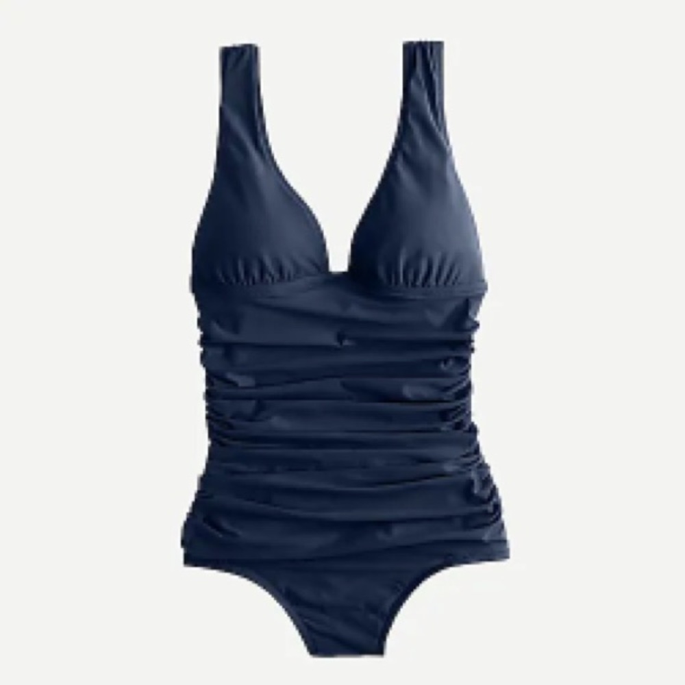 J. Crew Ruched Femme One-Piece Swimsuit size 0